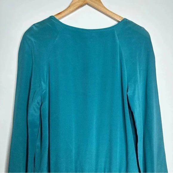 Leifsdottir Anthropologie Isosceles Cutout Drop Waist Silk Tunic Dress Size 4 - Picture 11 of 14